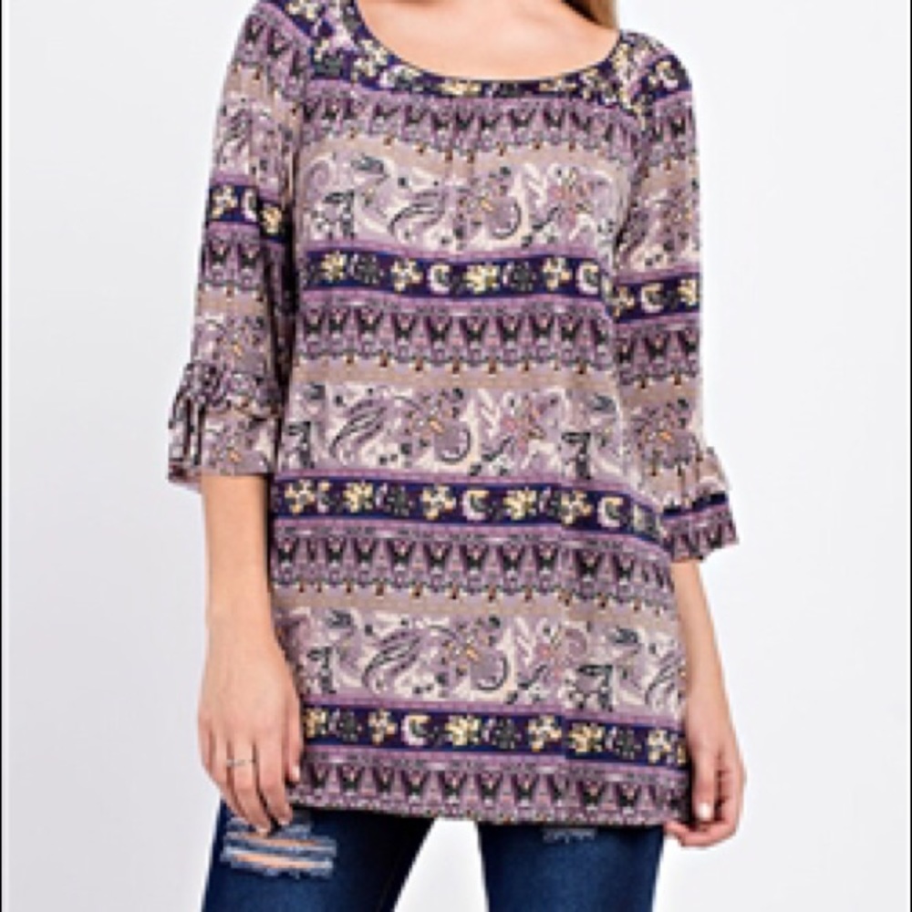 Pretty Tunic in Lilac Print